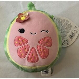 Squishmallow Lena the Guava 8" Inch New  2021 Food Squad Plush Kellytoy